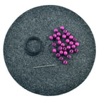Black with Purple Beads