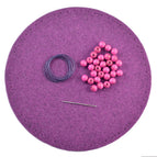 Purple with Pink Beads