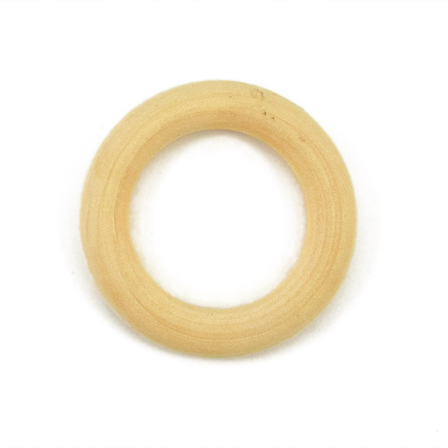 medium 7cm wooden macrame ring
