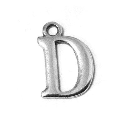 Metal Letter D Pendant Charm