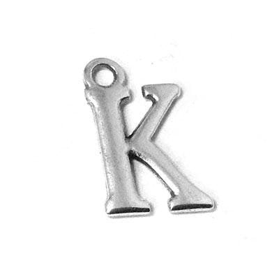 Metal Letter K Pendant Charm