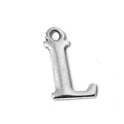 Metal Letter L Pendant Charm
