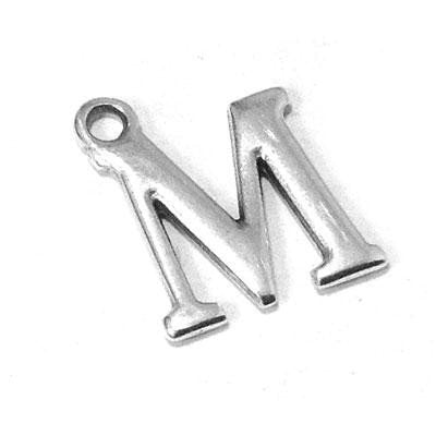Metal Letter M Pendant Charm