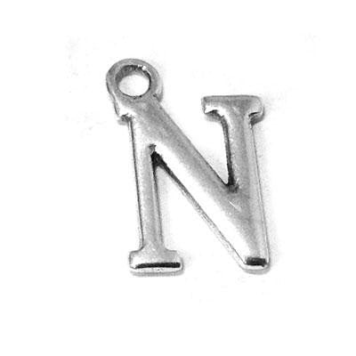 Metal Letter N Pendant Charm