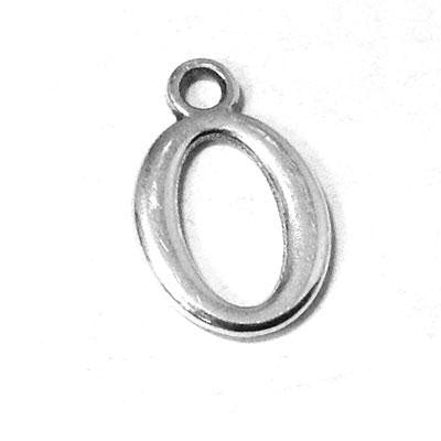 Metal Letter O Pendant Charm