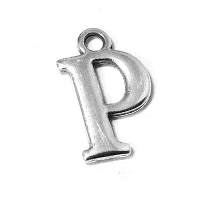 Metal Letter P Pendant Charm