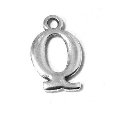 Metal Letter Q Pendant Charm
