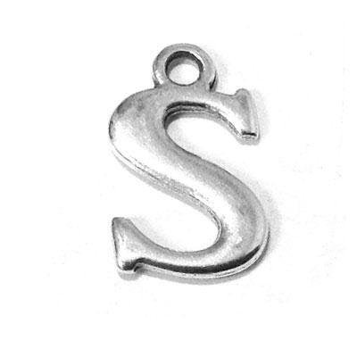 Metal Letter S Pendant Charm