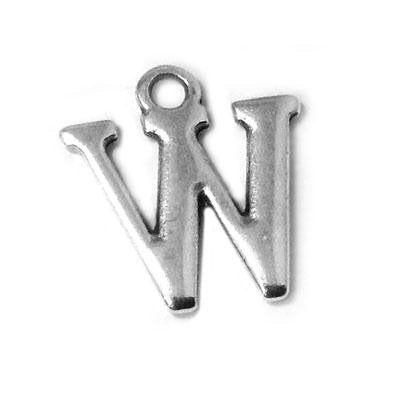 Metal Letter W Pendant Charm