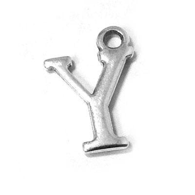Metal Letter Y Pendant Charm