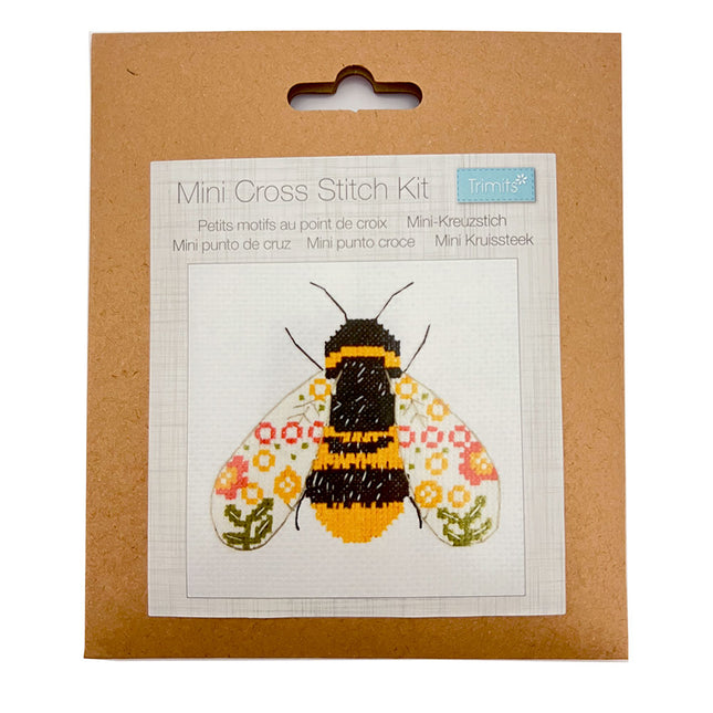 Bee Mini Cross Stitch Kit