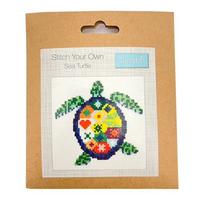 Sea Turtle Mini Cross Stitch Kit