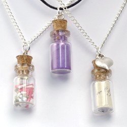 28mm Mini Glass Bottle Charm
