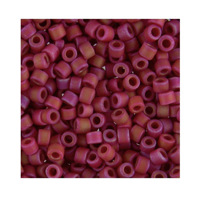 Miyuki Delica Bead Size 11 DB362 Matte Red AB