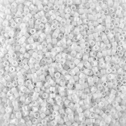 miyuki size 11 delica beads DB351 Matte White