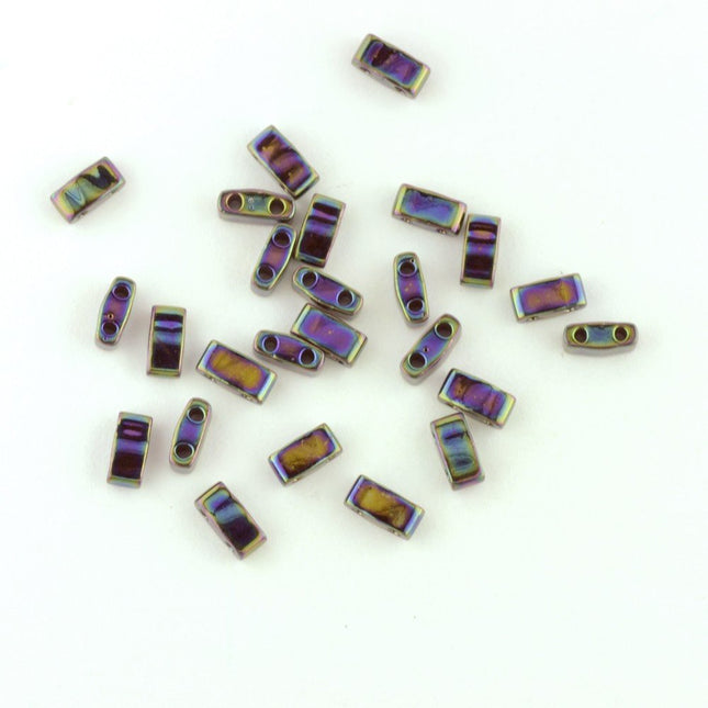 TLH455 Blue Iris Miyuki Half Tila Beads