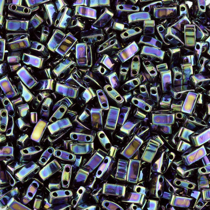 TLH455 Blue Iris Miyuki Half Tila Beads