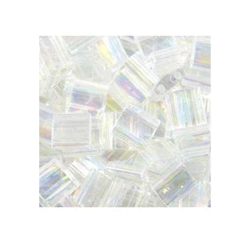 TL250 Iridescent Crystal Miyuki Tila Beads