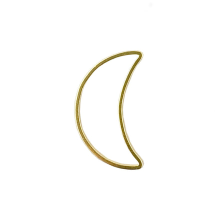 Crescent Moon link in gold plated finish