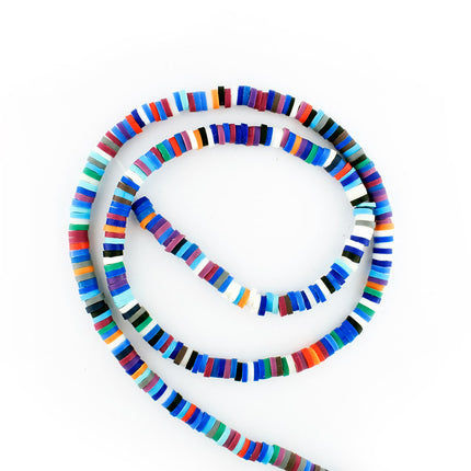 4mm Opaque Mix Polymer Clay Spacer Beads