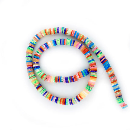 4mm Bright Mix Polymer Clay Spacer Beads