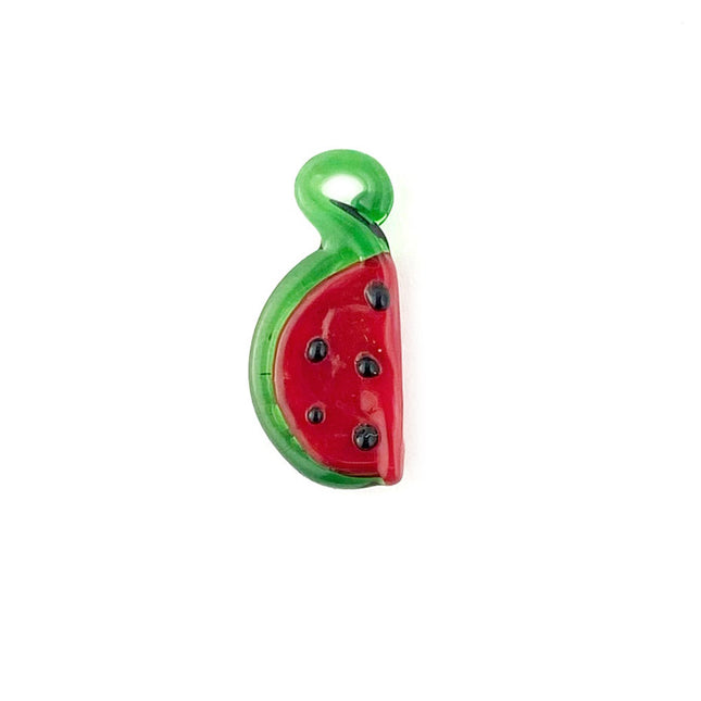 Glass Water Melon Slice Pendant Charm