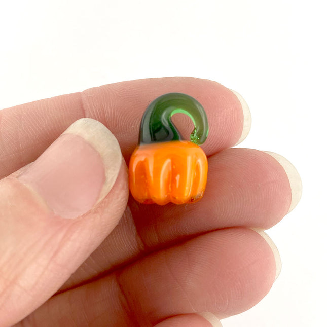 Glass pumpkin pendant