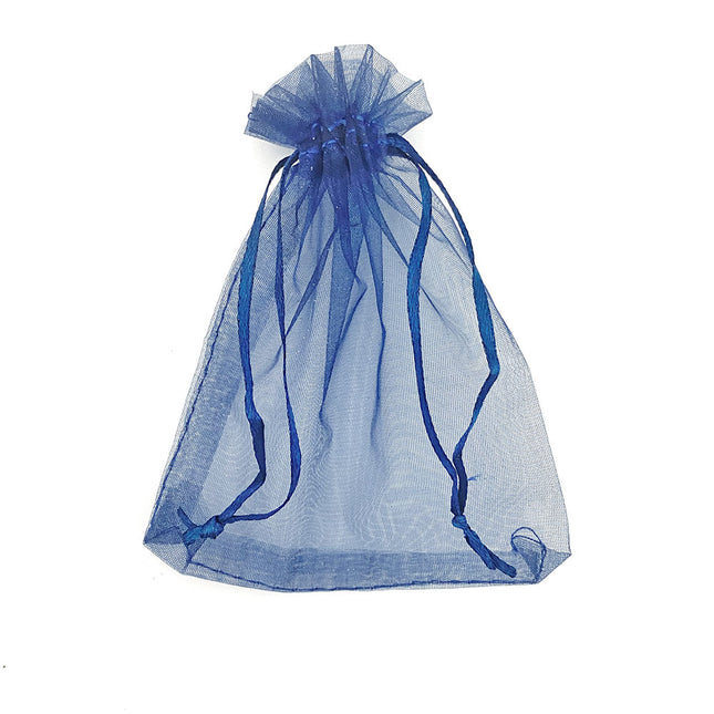 Navy Blue organza gift bag