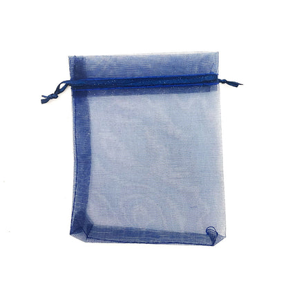 Navy Blue Chiffon Gift Bag