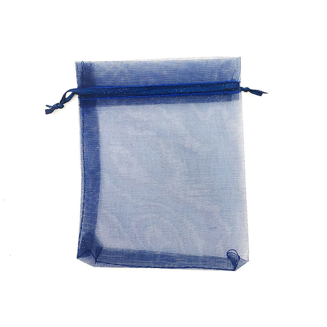 Navy Blue Chiffon Gift Bag