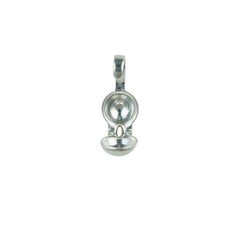 Necklace Ends (Calottes) Silver Plated