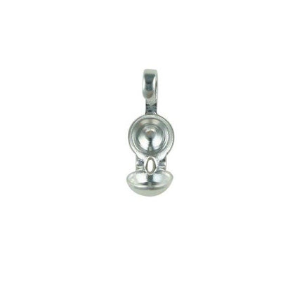 Necklace Ends (Calottes) Silver Plated