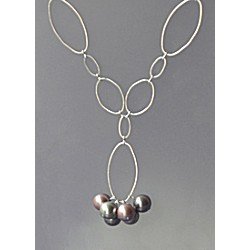 Quicklink Small Oval Silver Plated
