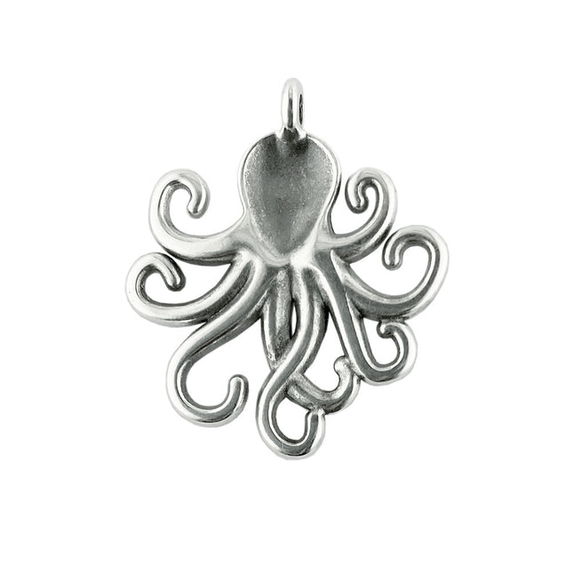 back of the metal octopus charm