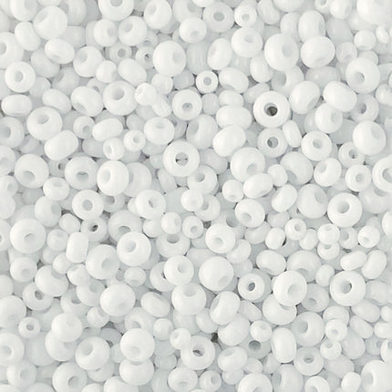 Opaque White seed bead mix
