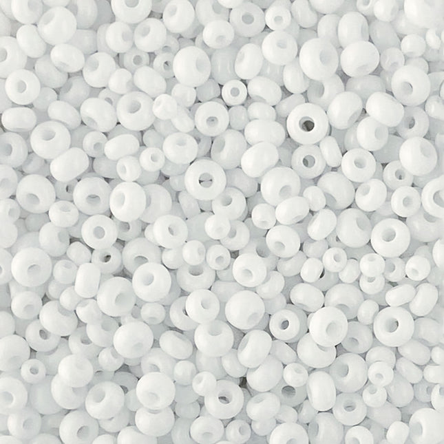 Opaque White seed bead mix