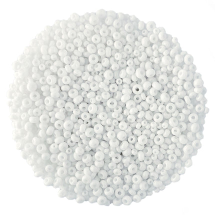 Opaque White seed bead mix