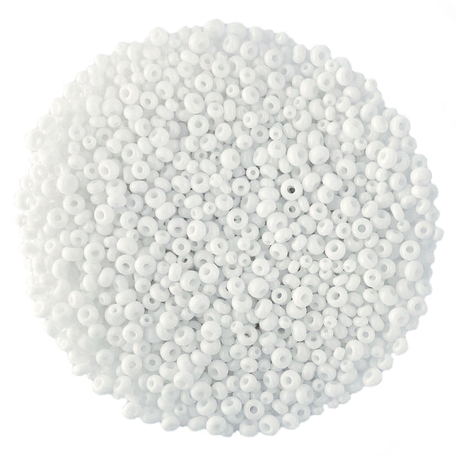 Opaque White seed bead mix