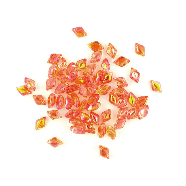Matubo GEMDUO Orange Summer Rainbow beads