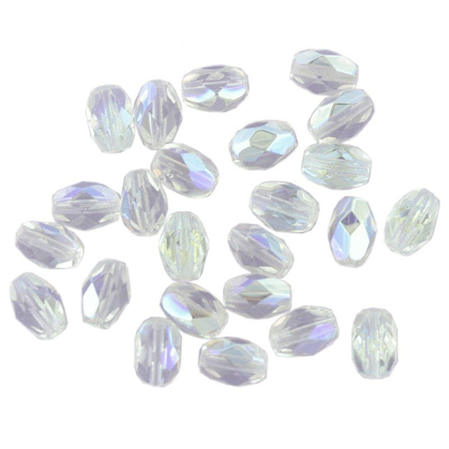 Preciosa Czech glass crystal ab oval beads