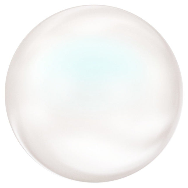 8mm Preciosa Pearlescent White pearls