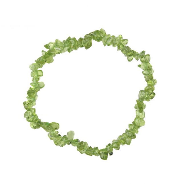 Peridot tumblechip bracelet