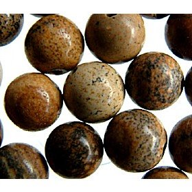 picture jasper semi-precious beads