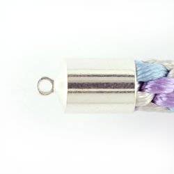 Barrel End Cap 6mm Silver Plated
