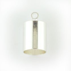 Barrel End Cap 6mm Silver Plated