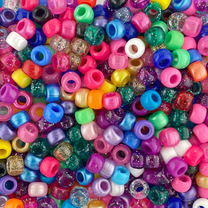 Plastic Bead Pony Mix
