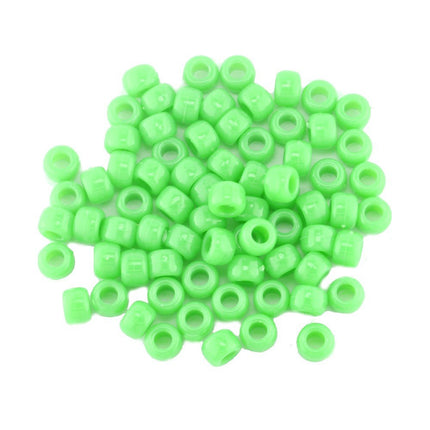 Opaque Pony Bead Neon Green