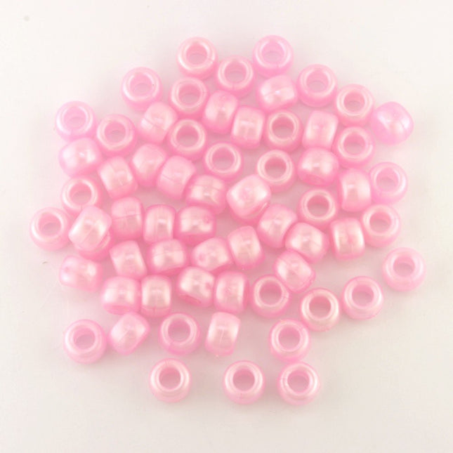 Pearl Plastic Pony Bead Lt. Pink