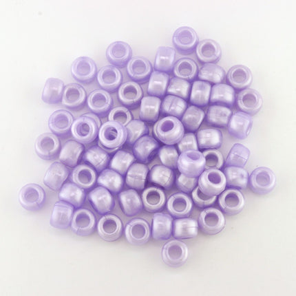 Pearl Plastic Pony Bead Lilac