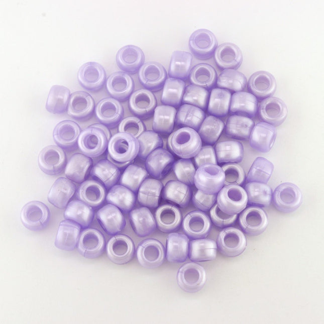 Pearl Plastic Pony Bead Lilac